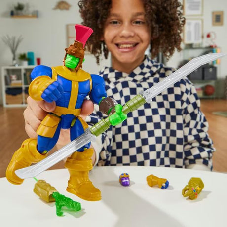 MixMashers Hulk Deluxe, figurine 12 cm personnalisable a mélanger et combiner avec accessoires, Marvel, des 4 ans