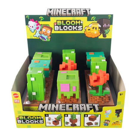 Minecraft-Mini-Tetes Modulables - Assortiment de figurines - Minecraft - HTK99 (modele aléatoire)
