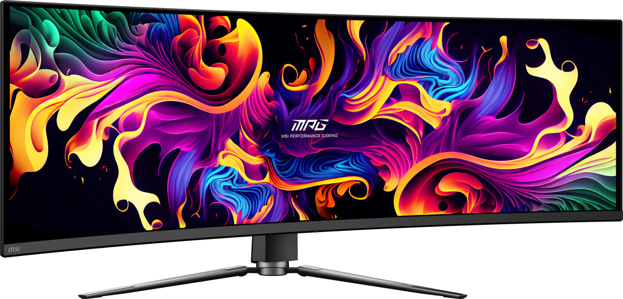 Ecran PC Gamer incurvé - MSI - 49 - DQHD - 144Hz - Dalle QD-OLED - 0,03ms - Ajustable en hauteur - MPG 491CQP QD-OLED
