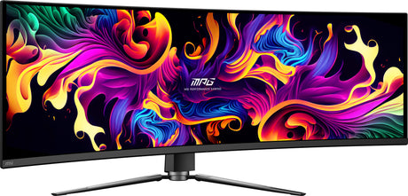 Ecran PC Gamer incurvé - MSI - 49 - DQHD - 144Hz - Dalle QD-OLED - 0,03ms - Ajustable en hauteur - MPG 491CQP QD-OLED