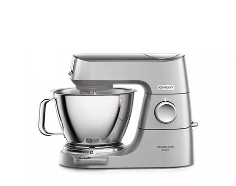 KENWOOD KVC85.124.SI - Robot pâtissier Titanium Chef Baker - 2 bols en inox 3,5L et 5L - Balance intégrée 6kg - Blender 1,8L -