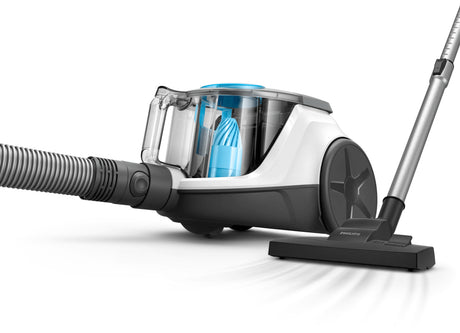 Aspirateur sans sac - PHILIPS - XB2122/09 - Série 2000 - 850W - 77db - Blanc/bleu
