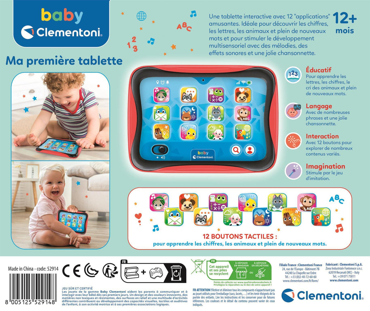 Ma premiere tablette parlant CLEMENTONI