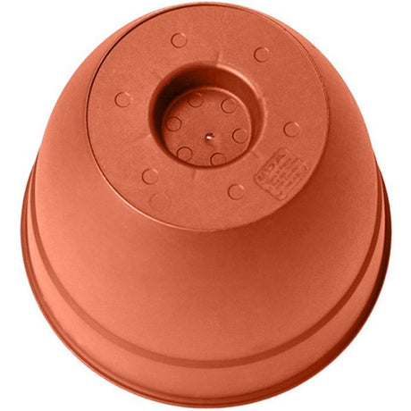 Pot de fleur Rond - EDA - Osaka - Ř 40 cm - 28,3 L - Intérieur/Extérieur - Ř 41 x H.34,3 cm - Orange Terre Battue