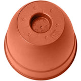 Pot de fleur Rond - EDA - Osaka - Ř 40 cm - 28,3 L - Intérieur/Extérieur - Ř 41 x H.34,3 cm - Orange Terre Battue