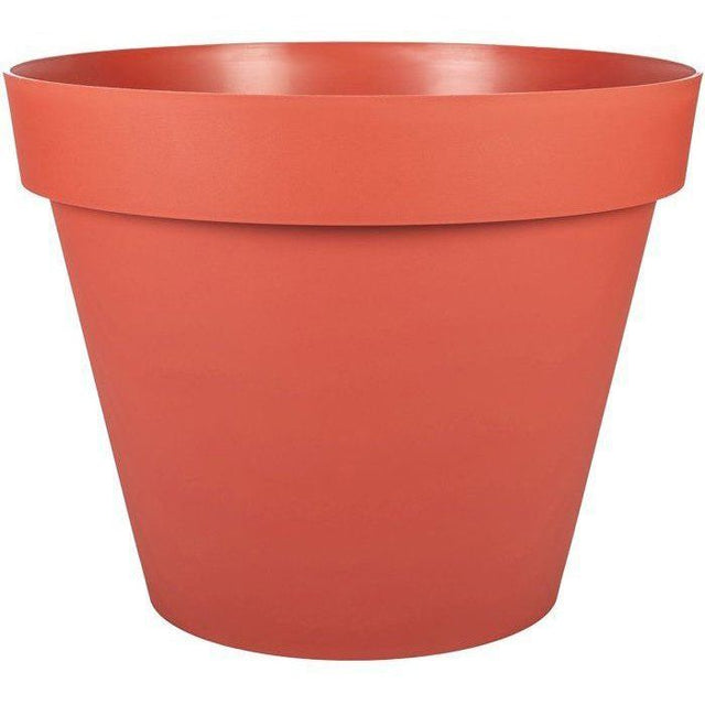 Pot de fleur Rond - Ř 48 cm - EDA - Toscane - 43 L - Intérieur/Extérieur - Ř 47,5 x H.40 cm - Orange Terre Battue