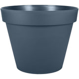 Pot de fleur Rond - EDA - Toscane - Ø 30 cm - 10 L - Intérieur/Extérieur - Ø 29,5 x H.24 cm - Bleu Jean