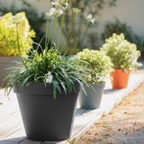 Pot de fleur Rond - EDA - Toscane - Ø 60 cm - 76 L - Intérieur/Extérieur - Ø 59 x H.47 cm - Orange Terre Battue