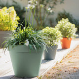 Pot de fleur Rond - EDA - Toscane - Ø 60 cm - 76 L - Intérieur/Extérieur - Ø 59 x H.47 cm - Orange Terre Battue