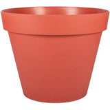 Pot de fleur Rond - Ř 60 cm - EDA - Toscane - 76 L - Intérieur/Extérieur - Ř 60 x H.47 cm - Orange Terre Battue