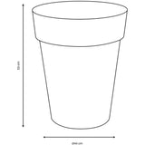 Vase mi-haut Rond - EDA - Toscane - Ø 44 cm - 50 L - Pré-percé - Ø 44 x H. 53 cm - Bleu Jean