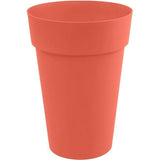 EDA - Pot de fleurs Rond haut- Toscane - Ř 46 x H 65 cm - Intérieur / Extérieur - 67 L - Orange Terre Battue