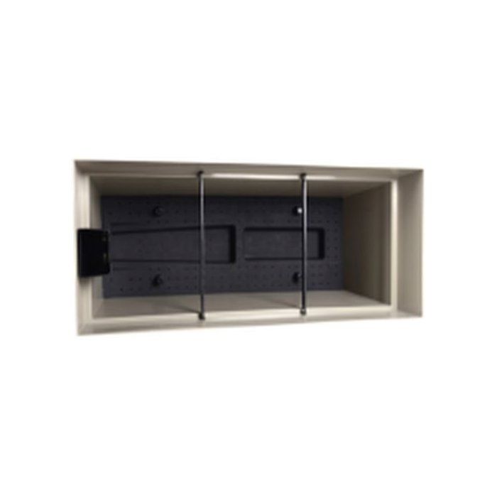 Jardiniere Muret a réserve d'eau avec roulettes - EDA - Toscane - 74 L - 79 x 35 x H.39 cm - Orange Terre Battue