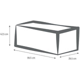 Jardiniere Volcania - EDA - 98 L - Intérieur / Extérieur - Décor Pierre - 99,5 x 39 x H. 43 cm - Beige Calcaire