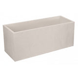 Jardiniere - EDA - Volcania - 98 L - Intérieur / Extérieur - Décor Pierre - 99,5 x 39 x H. 43 cm - Beige Calcaire