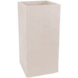 Bac a fleurs Carré Haut 40 cm - EDA - Volcania - 31 L - Intérieur/Extérieur - 39,5 x 39,5 x H 80 cm - Beige Calcaire