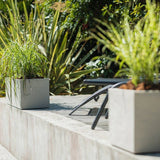 Jardiniere Volcania'Up - EDA - 57 L - Intérieur / Extérieur - Décor Pierre - 79,5 x 29,5 x H. 29,5 cm - Beige Calcaire