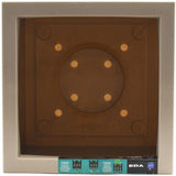 Pot de fleurs Carré 30 cm - EDA - Volcania Up - 21 L - Intérieur/Extérieur -Décor Pierre - 29,5 x 29,5 x H. 29,5 cm - Beige Calcaire