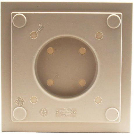 Pot de fleurs Carré 30 cm - EDA - Volcania Up - 21 L - Intérieur/Extérieur -Décor Pierre - 29,5 x 29,5 x H. 29,5 cm - Beige Calcaire