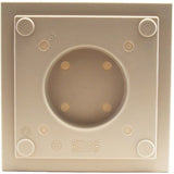 Pot de fleurs Carré 30 cm - EDA - Volcania Up - 21 L - Intérieur/Extérieur -Décor Pierre - 29,5 x 29,5 x H. 29,5 cm - Beige Calcaire