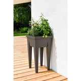 Espace Potager Veg&Table URBAN Taupe - L38,5 x P38,5 x H68 cm - 4 bouchons d'Èvacuation - EDA