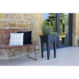 Espace potager sur pieds - EDA - Veg&Table Aromatique - 23 L - Pour Balcon - 38,5 x 38,5 x H. 68 cm - Gris Anthracite