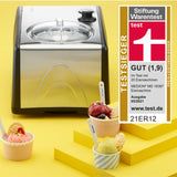 Sorbetiere Yaourtiere - MEDION MD18387 – 150W – de -18 a -35°C – 1,5L de glace – Écran LCD – Noir/Alu
