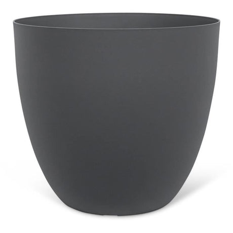 Pot de fleurs - GARDEN ID - Phoenix Anthracite - 38 x 34 cm - 100% Recyclé et Recyclable - Résistant au Gel et UV - Pour Extérieur