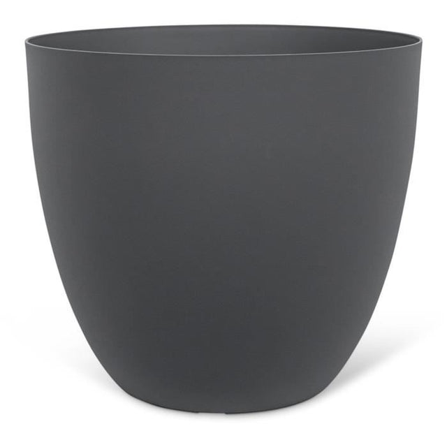 Pot de fleurs - GARDEN ID - Phoenix Anthracite - 38 x 34 cm - 100% Recyclé et Recyclable - Résistant au Gel et UV - Pour Extérieur
