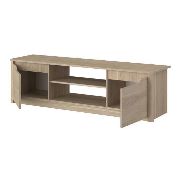 Meuble TV BETTY - Chene Dakota - 150 x 42 x 60 cm