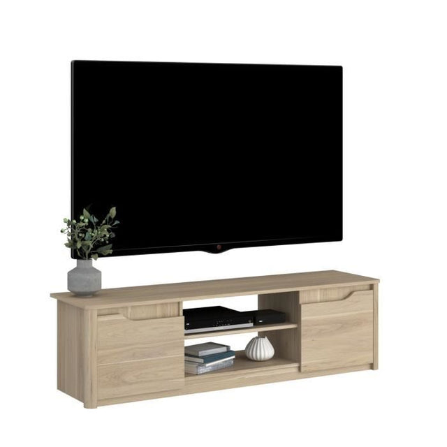Meuble TV BETTY - Chene Dakota - 150 x 42 x 60 cm