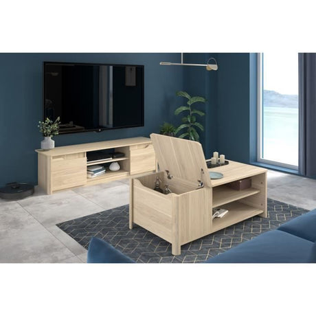 Table Basse BETTY - Chene - Rectangulaire - 110 x 42 x 60 cm