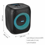 Enceinte - MEDION - Compact - 50W RMS - Anneau LED multicolore