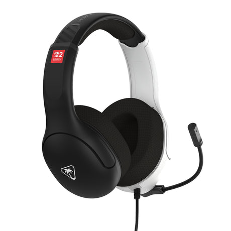 Casque gaming filaire - TURTLE BEACH - TBS-8003-05 - Airlite Fit - Sous licence officielle Nintendo pour Switch™ 2 - Noir & Blanc