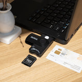 Lecteur de Cartes ïÂ¿Â½ puce TooQ TQR-3012B USB 2.0 (Noir)