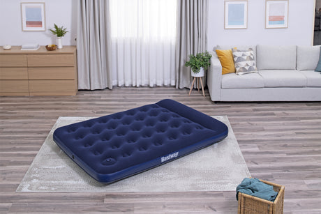 Matelas gonflable camping - BESTWAY - 67225 - 2 places - 1,91m x 1,37m x 22cm - Avec pompe a pied intégrée
