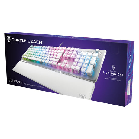 Clavier gaming PC mécanique - TURTLE BEACH - TBK-1002-12-FR - Vulcan II - Blanc