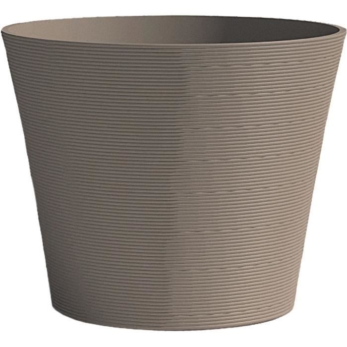 Flowerpot - GARDEN ID - Green Care Sense Taupe - 30 x 27 cm - 10 year warranty - 100% recycled - UV and frost resistant