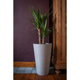 Pot de fleurs haut - GARDEN ID - Green Care Sense Haut Pierre bleue - 55 cm - Garantie 10 ans - 100% recyclé - Résistance UV et gel