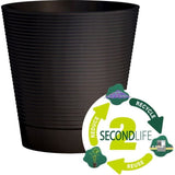 Pot rÈserve d'eau - GARDEN ID - Green Care Sense Noir-Anthracite 40 cm - Garanti 10ans - 100% recyclÈ