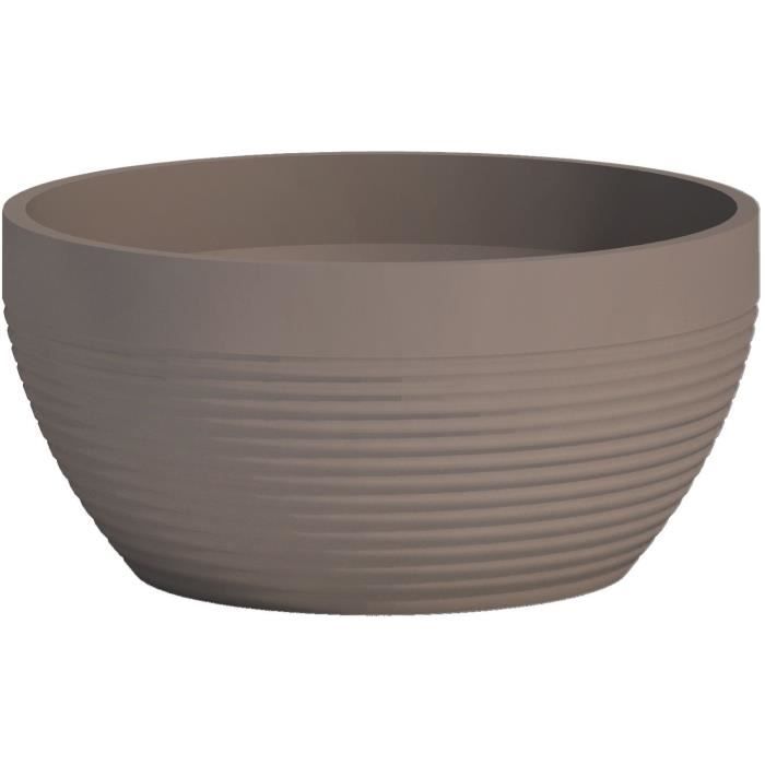 Coupe - GARDEN ID - Green Care Impact Taupe - 25 x 12 cm - Garanti 10ans - 100% recyclé - UV/gel résistant