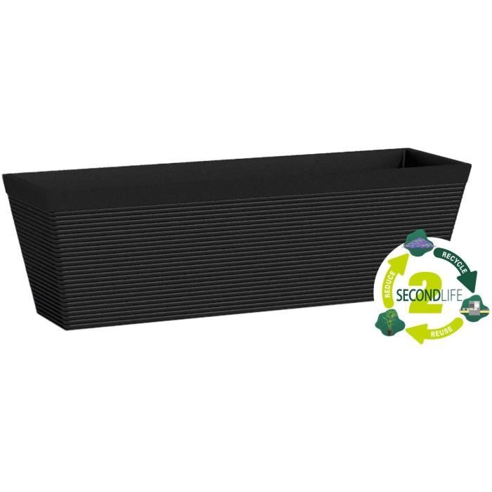 Jardiniere - GARDEN ID - Green Care Impact Noir-Anth - 50 x 16 x 16 cm - Garanti 10ans - 100% recyclÈ - UV/gel rÈsistant