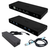 Station d'accueil portable USB-C 3.1 I-Tec Universal Dual 4K (Noir)