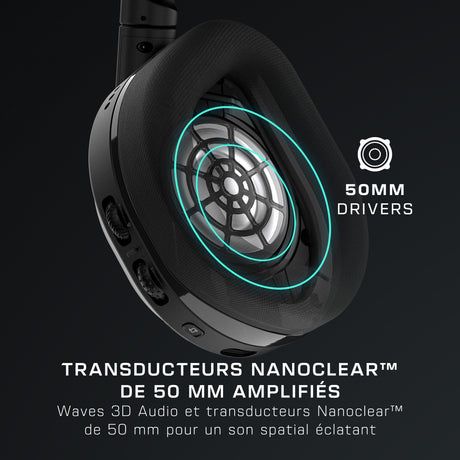 Casque de gaming multi-plateforme sans fil - TURTLE BEACH - Stealth™ 600 PC (Gen 3) - Noir