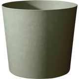 Pot de fleurs Conique Ø 60 cm - EDA - Element - 100 L - Systeme de drainage - Intérieur / Extérieur - Ø 57,5 x H 48,2 cm - Kaki