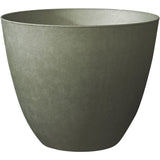 Pot de fleurs Rond Ø 50 cm - EDA - Element - 47,8 L - Système de drainage - Intérieur / Extérieur - Ø 48,8 x H 38,4 cm - Kaki