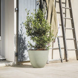 Pot de fleurs Rond Ø 50 cm - EDA - Element - 47,8 L - Système de drainage - Intérieur / Extérieur - Ø 48,8 x H 38,4 cm - Kaki
