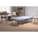 SEDAC Lit d'appoint pliant 17 lattes 90x190cm + Matelas mousse 10 cm