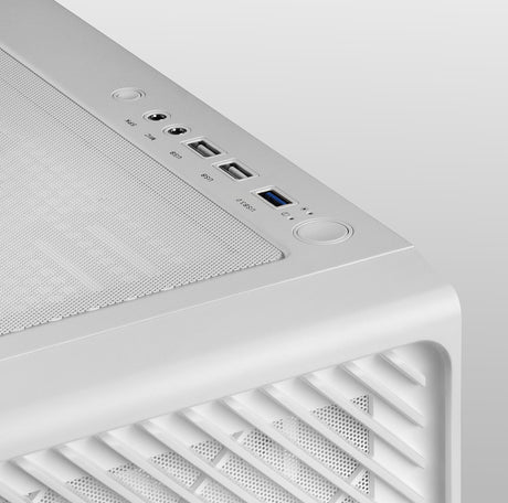 Boitier Moyen Tour ATX Mars Gaming MC-F RGB avec panneau vitré (Blanc)
