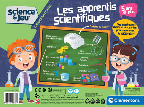 Les apprentis scientifiques - Clementoni - Science et Jeu - Laboratoire - Jeu d'Expériences - Dčs 5 ans